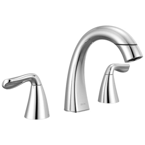 Delta Arvo Chrome Bathroom Fau...h-Pop Drain, Chrome 35840LF-PD