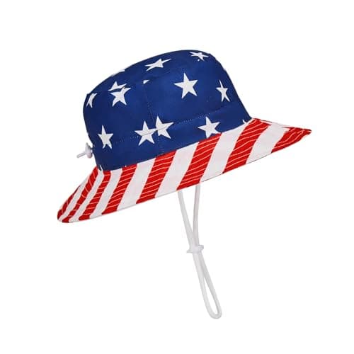 Durio UPF 50+ Baby Sun Hat Wide Brim Toddler Bucket Hats for Boys 0-8 Years