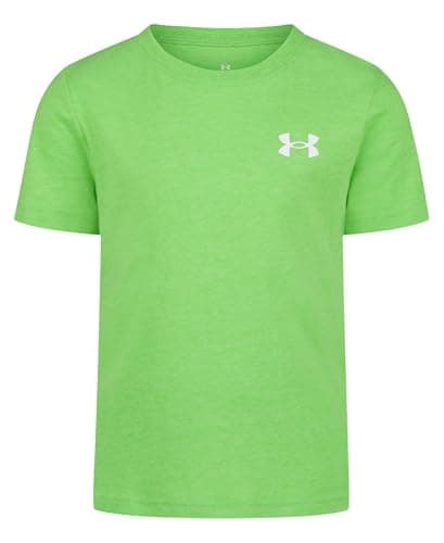 Under Armour Boys' Short Sleeve Elite T-Shirt, Lightweight & Breathable, Relaxed Fit, Cyber Green, 7