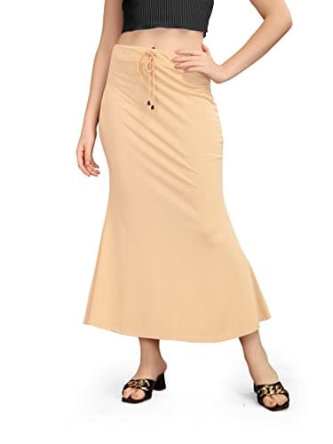 Kipzy Women's Petticoat Saree Shapewear, Long Skirt Half Slips, Ideal Lehenga for Women - Elegant Long Skirt with Superior Comfort