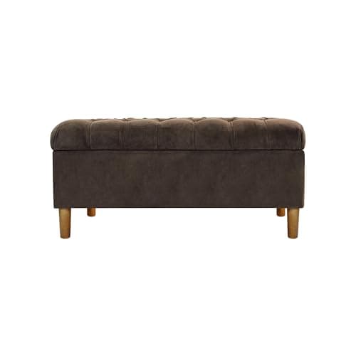Homepop Home Decor | Tufted Ai...edroom, Chocolate Brown Velvet