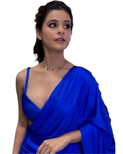 BE4ME.COM Alia Bollywood Party Wear Saree Designer Celebrity Inspired Saree for Women Weddings and Parties (Royal BLue)