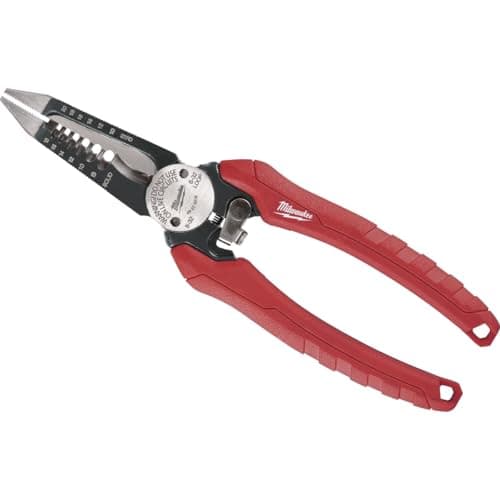 7.75" Milwaukee Combination Electricians 6-in-1 Wire Strippers Pliers $16