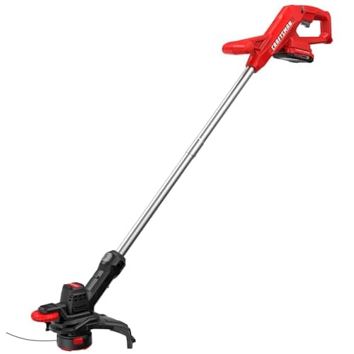 $49 | CRAFTSMAN V20 Cordless 10 in. WEEDWACKER String Trimmer and Edger Kit with 2.0 Ah Battery and Charger (CMCST915D1) at Amazon