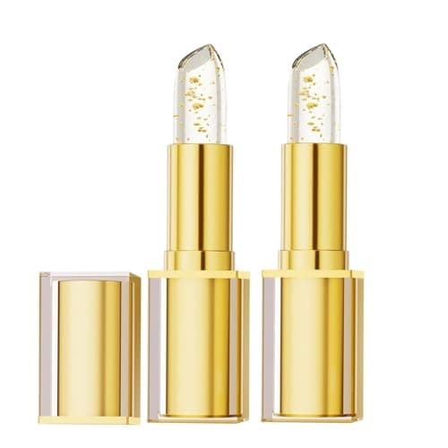 zardlect 2Pcs True Tone Ph Adjusting Lipstick, Transferproof Clear Lip Gloss That Changes Color, Long-Lasting Moisturizing Lip Glow, Deep Nourishment