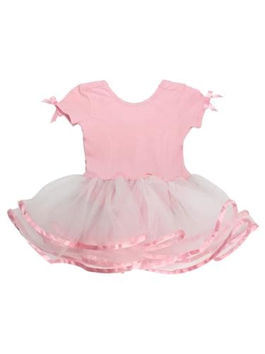 RuffleButts Girls Dancewear Signature Tutu Leotard - Pink, 2T