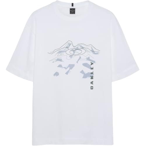 Oakley Mens Mountain Ridge Tee, White, XX-Large