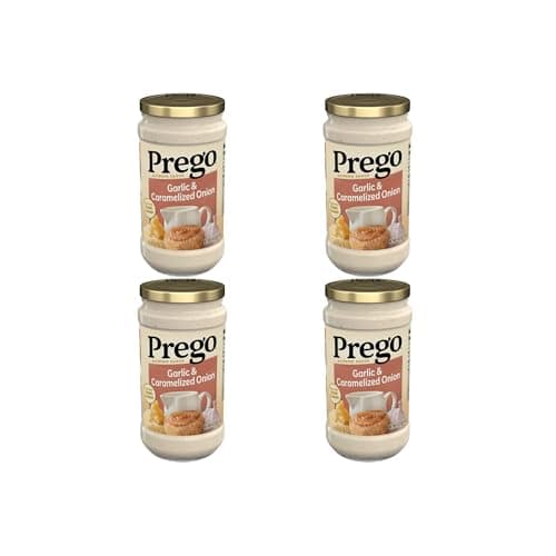 Prego Garlic and Caramelized O...Sauce, 14.5 oz Jar (Pack of 4)