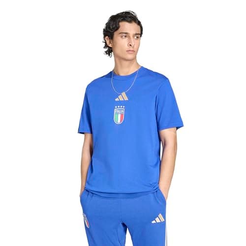 adidas Men's Italy Alphaskin Graphic T-Shirt Bold Blue Medium R