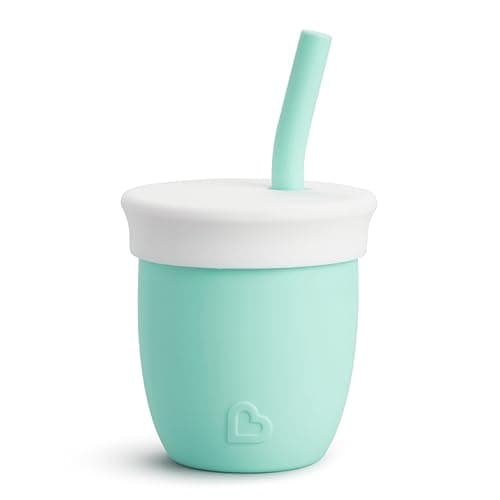 Munchkin Straw Cup with Remova...nd Up, 4 Ounce, Silicone, Mint