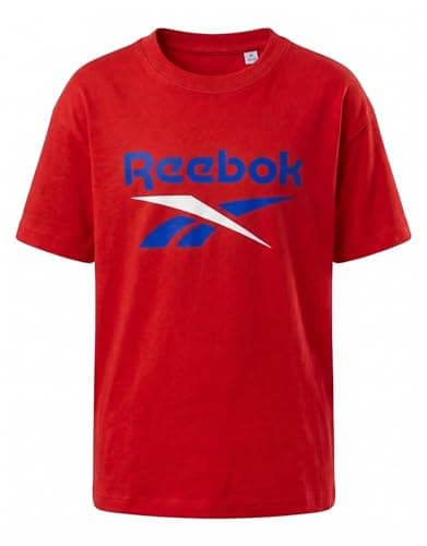 Reebok Boys ID Logo Tee T-Shirt, Red, S(8)