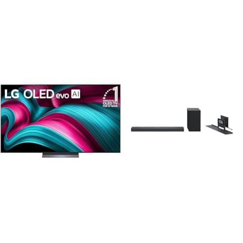 LG 77-Inch Class OLED evo AI 4...Matching Soundbar (2024 Model)
