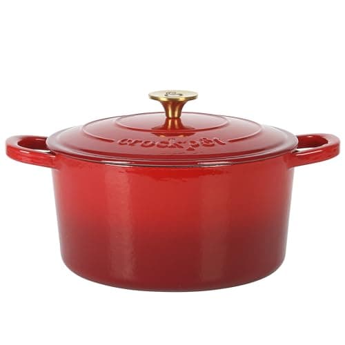 Crock Pot Artisan 6-Quart Roun...ven Pot With Lid -Gradient Red