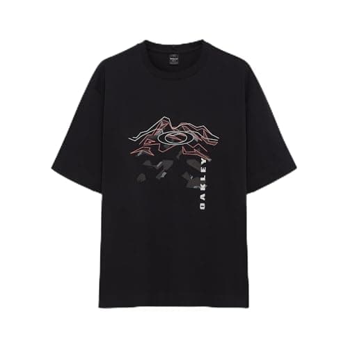 Oakley Mens Mountain Ridge Tee, Pitch Black, XX-Large