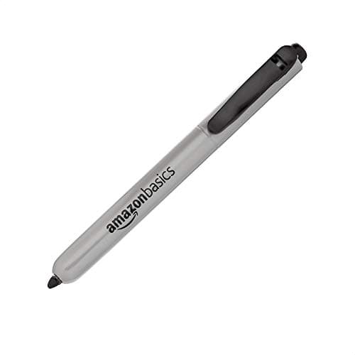 [NEW, SnS] $7.48 | 12-Count Amazon Basics Retractable Permanent Markers, Black at Amazon