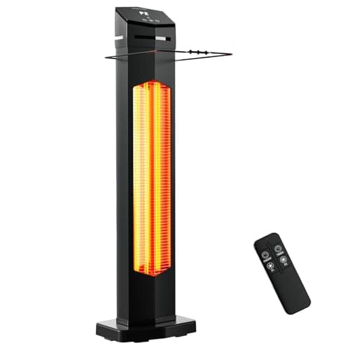 1500W Electric Patio Heater, 3...ction for Garage, Indoor, Home