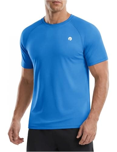 Pinspark Men's UPF 50+ ShortSleeve Rash Guard Shirt $8.99