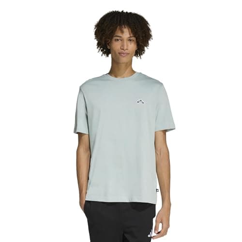 adidas Men's Summer Trim Graphic T-Shirt, Wonder Sage, X-Large