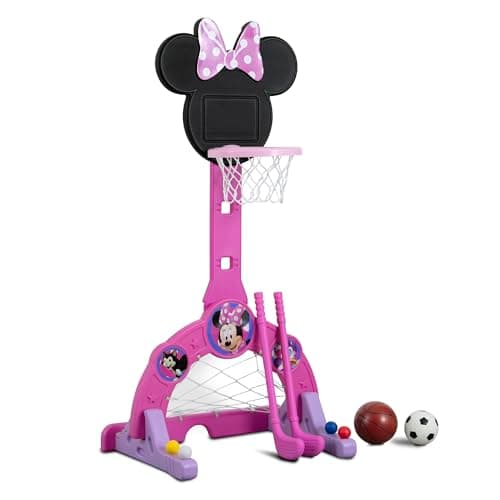 Delta Children Disney Minnie M...ame, 4 Golf/Hockey Balls, Pink