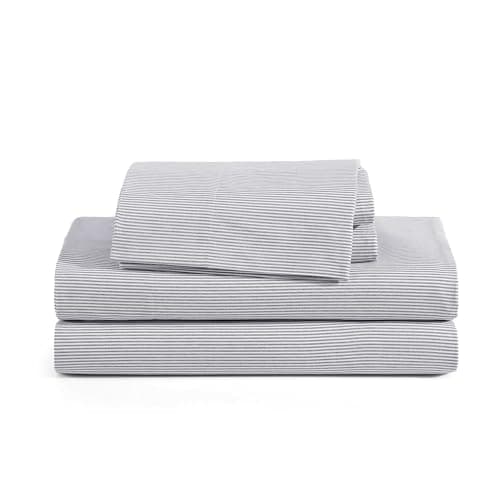 Tommy Hilfiger - Twin Size She...ted Sheet (Ithaca Stripe Blue)