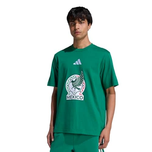 adidas Men's Mexico Alphaskin Graphic T-Shirt Bold Green Small R