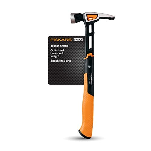 $28.15 | Fiskars Pro IsoCore 20 oz General Use Hammer (15.5") at Amazon
