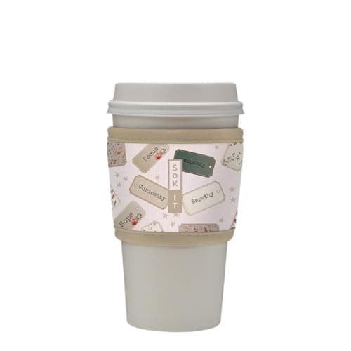 Sok It HotSok Coffee & Tea Reusable Insulated Neoprene Cup Sleeve (Daily Intentions)