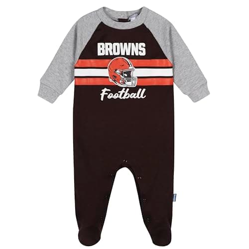 Gerber Baby NFL Team Footed Coverall, Browns, 6-9 Months