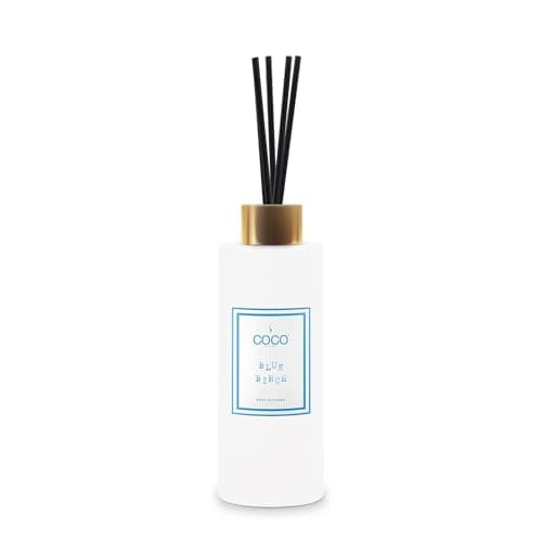 COCO by Stone 5oz Reed Diffuser (Blue Birch) Luxury Scented Oil Diffuser Aromatherapy, Reed Diffusers for Home, Diffusing Oil Fragrance,Fragrance Products, Reed Diffusers for Home, Vegan