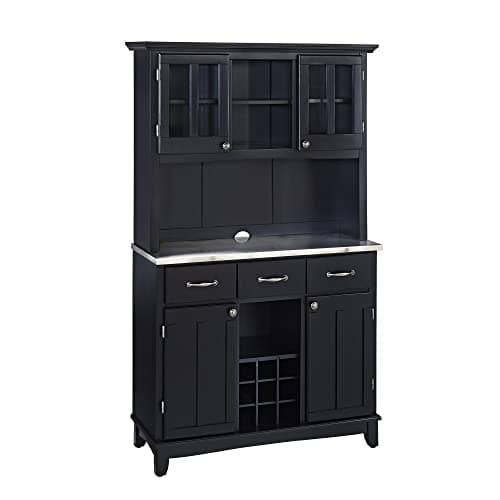 homestyles Server sideboards-buffets-credenzas, Hutch, Black