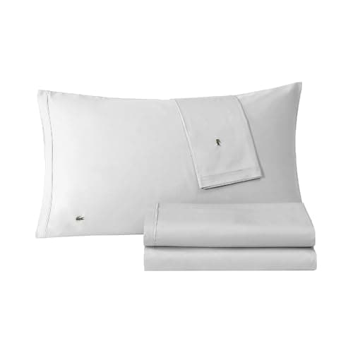 Lacoste 100% Cotton Percale 4-...ton – Solid, Micro Chip, Queen