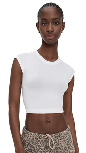 Free People Women's Never Better Ultra Light Tee, White, S