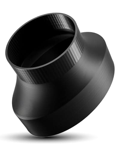 4 Inch Oval to 3 Inch Round Duct Adapter Compatible with Panasonic WhisperValue Broan-Nutone LP80, Bathroom Exhaust Fan Vent Reducer Accessory, No-Tool Installation