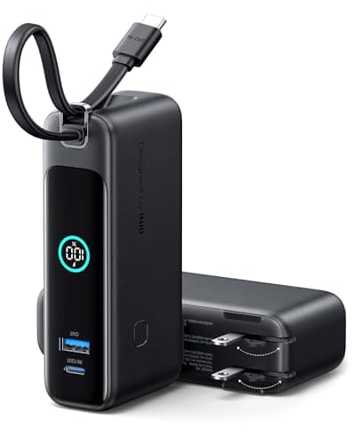 [Prime] $15.99 | INIU Portable Charger, 10000mAh 30W Fast Charging Power Bank, Built-in USB C Cable and Foldable AC Plug at Amazon