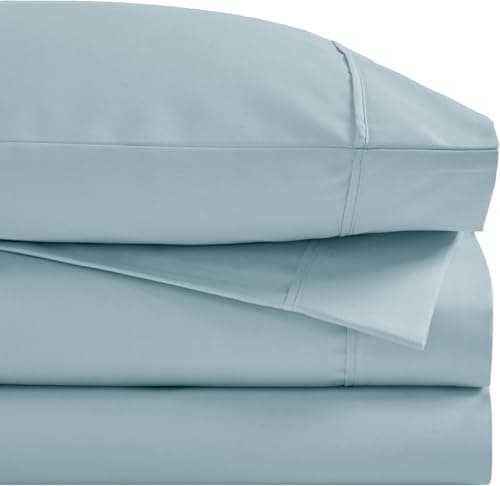 Superior 1400-1500 Thread Coun...case, Twin XL Size, Light Blue