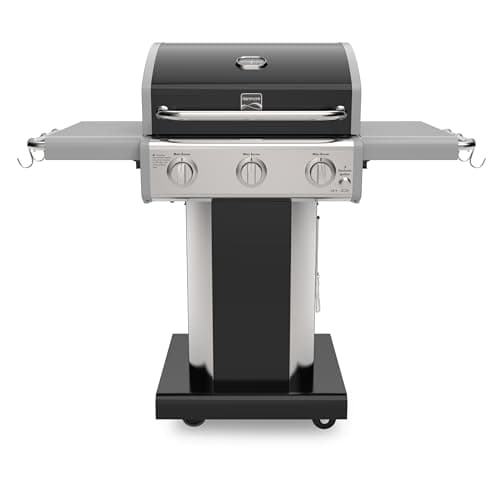 Kenmore 3-Burner 30,000 BTU Propane Gas Grill w/ Cast Iron Grates & Folding Side Tables (Black) $269.99 + Free Shipping