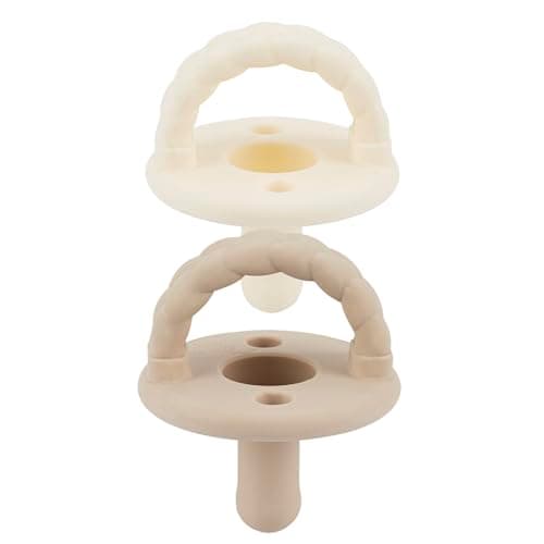 Itzy Ritzy Silicone Pacifiers ...et of 2 in Buttercream & Toast