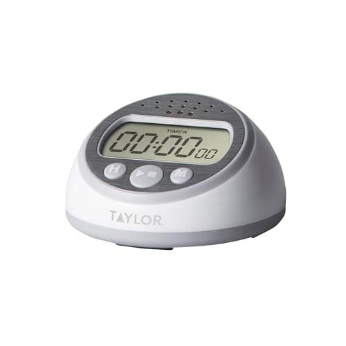 Taylor Digital Timer Counts Up...Super Loud Digital Timer, Gray