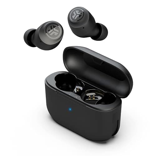 JLab, Go Air Pop, True Wireless Earbuds, Bluetooth 5.1, Dual Connect, IPX4, EQ3 Sound Settings, Black
