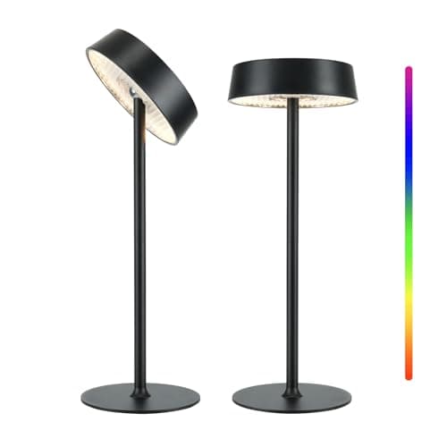 2-Pack EZVALO USB-C Rechargeable Cordless Dimmable RGB Indoor/Outdoor Lamps (Black) $15 + Free Shipping w/ Prime or on $35+