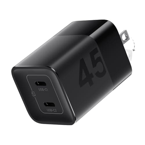 wegear 45W 2-Port GaN USB-C Fast Charger w/ PPS & Foldable Plug (Black or White) $8.99 + Free Shipping w/ Prime or on $35+