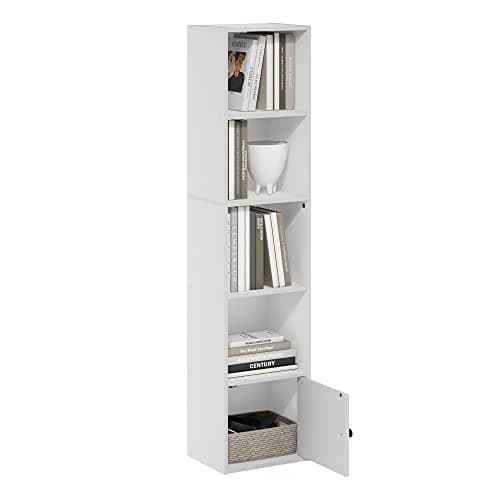 Furinno LUDER Book Shelf, 5-Ti...m, Bedroom, Home Office, White