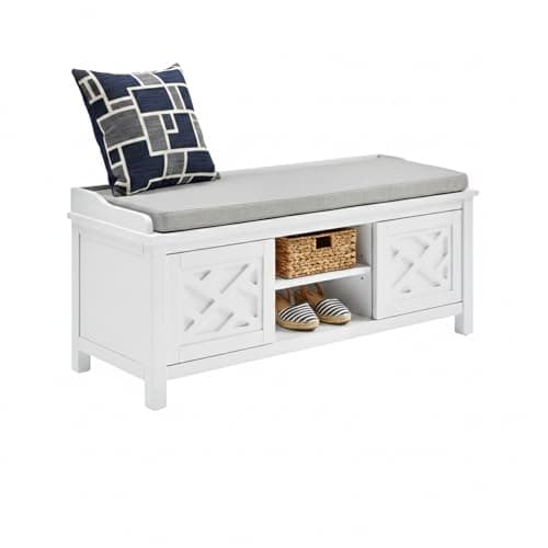 Alaterre Furniture Coventry 45...ood Storage Bench with Cushion
