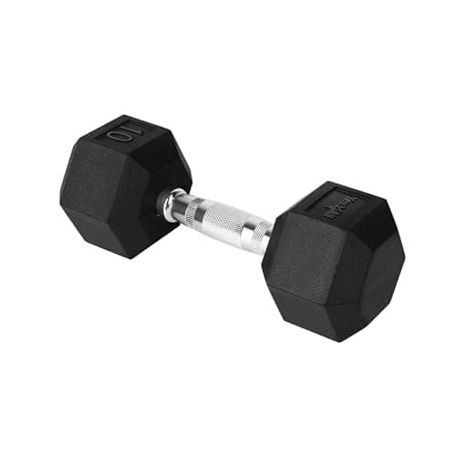 $9.59 | 10-Lbs Yes4All Chrome Grip Encased Hex Dumbbell at Amazon