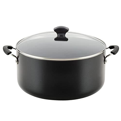 Farberware Cookware Nonstick S...ot with Lid, 10.5 Quart, Black