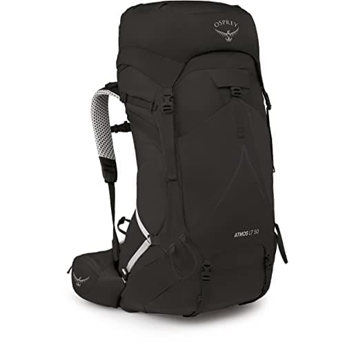 Osprey Atmos AG LT 50L Men's B...kpacking Backpack, Black, L/XL