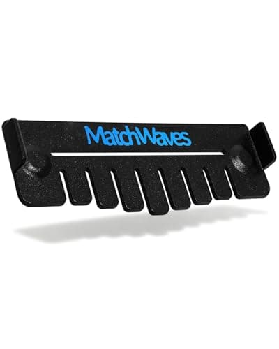 Matchwaves Grease Gate Blocker for Blackstone Griddle, Mesh Screen for Blocking Food from Falling into Rear Grease Catcher, Upgraded Magnetic Guard, Black, 1 Pack