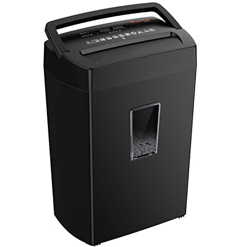 Bonsaii 12-Sheet Cross Cut Paper Shredder, 5.5 Gal Home Office Heavy Duty Shredder  $53 FS AMAZON