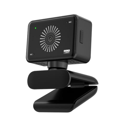 Xweiryn Webcam for PC, 1080P Full HD USB Webcam with Privacy Cover & Built-in Microphone, Plug and Play Computer Web Camera for Video Conference Online Class Live Streaming Video Calling (1080P)