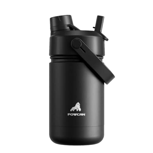 12-Oz POWCAN Kids Leakproof Water Bottle w/ 2-in-1 Straw Spout Lid (Dark Knight) $4.99 + Free Shipping w/ Prime or on $35+